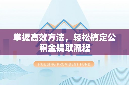 林周掌握高效方法，轻松搞定公积金提取流程